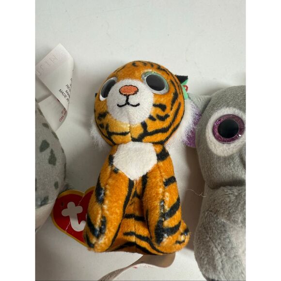 TY Set of 3 Teenie Beanie Boos Kookoo Tiggs Iceberg - Picture 3 of 7